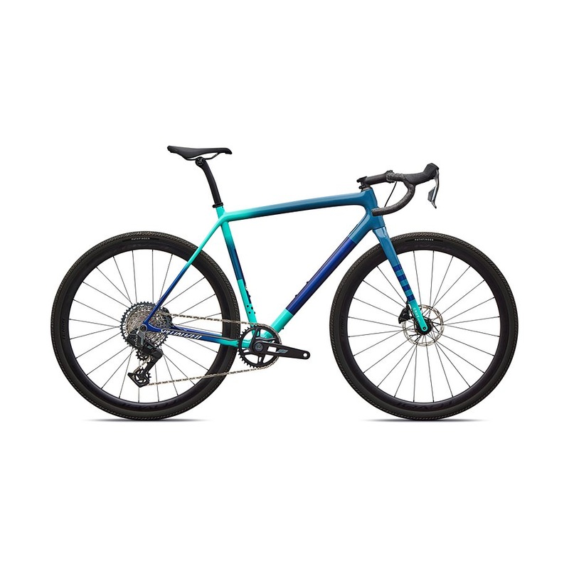 2026 Specialized Crux Expert Axs Bike Grey Blue/Lagoon Blue/Dune White/Majesty Blue 49