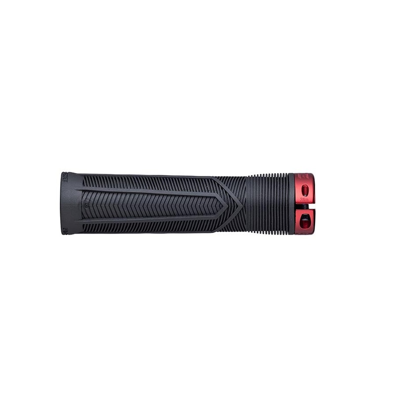 RaceFace Chester Grips – Lock-On Black/Red 34mm