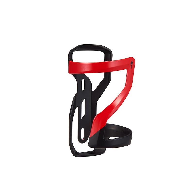 Specialized zee cage ii right dt matte black/flo red one size