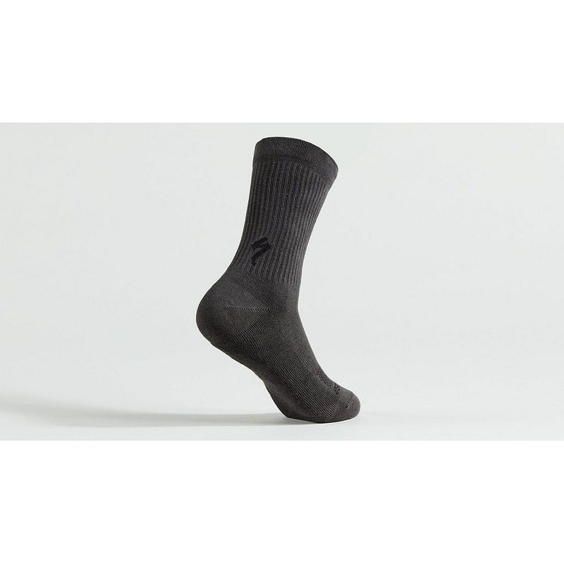Specialized cotton tall sock charcoal m