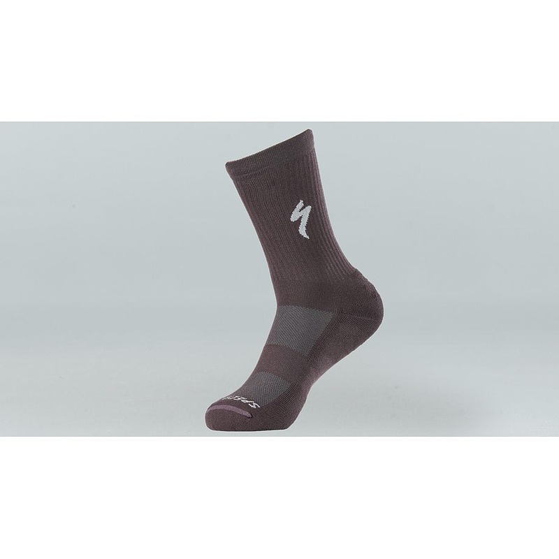 Specialized techno mtb tall sock cast umber s