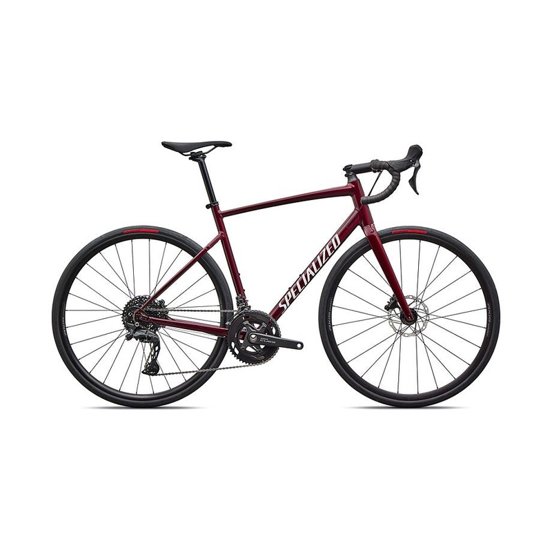 2026 Specialized Allez E5 Bike Maroon / White 49