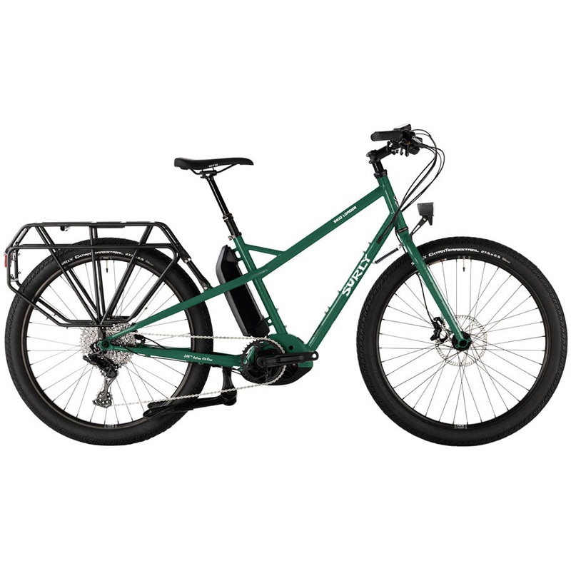 Surly Skid Loader Cargo Ebike – 27.5 Steel Illegal Smile Green Large